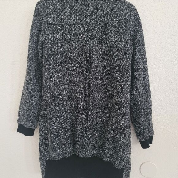 forever 21 Women's 3/4 Length Knit Button Up Coat - Picture 6 of 8